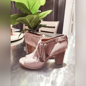 Sbicca Suede Fringe Booties